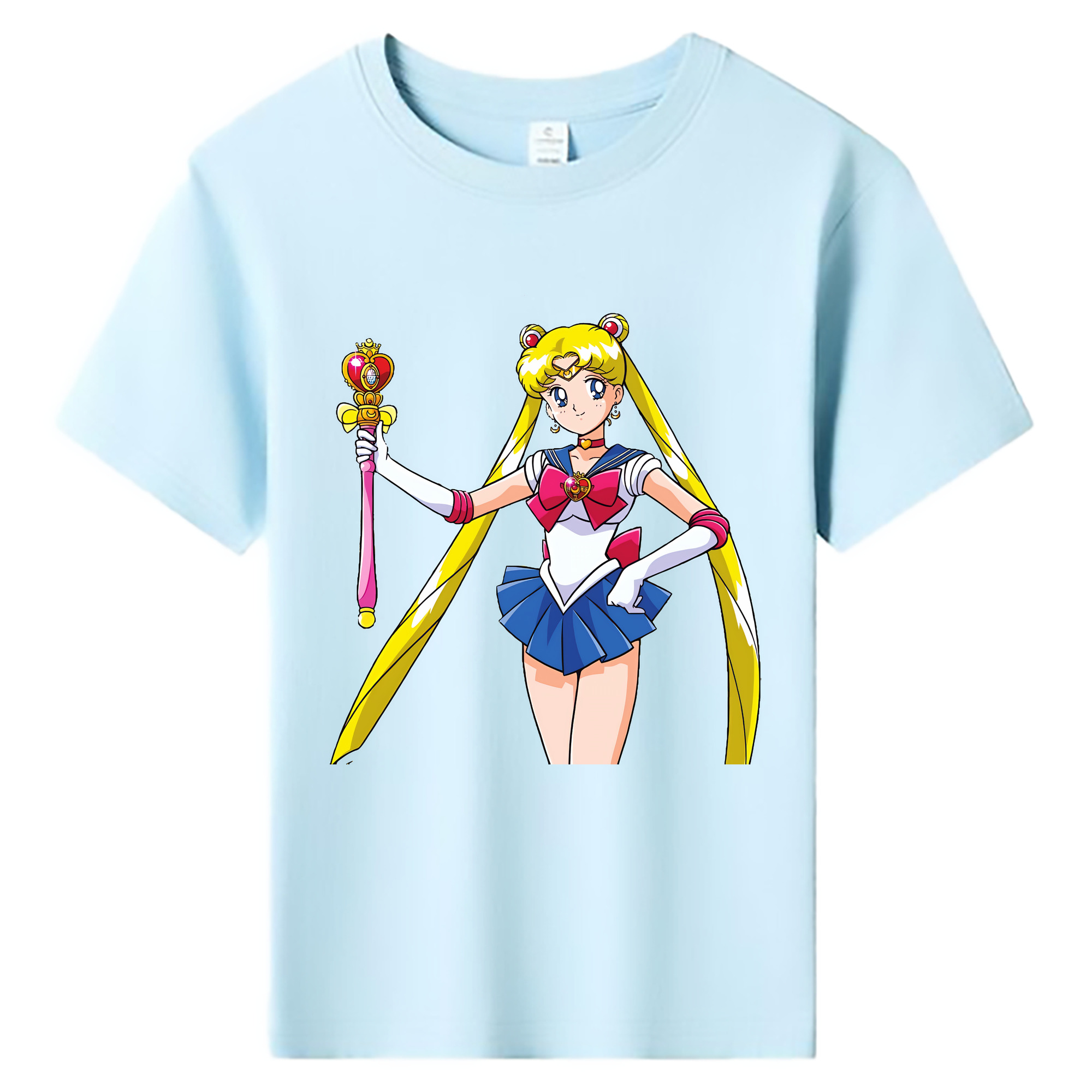 （画像用） 美少女戦士セーラームーン 月野 うさぎ つきの うさぎ Sailor Moon Tsukino Usagi 綿100％キッズTシャツ（フロントプリント）